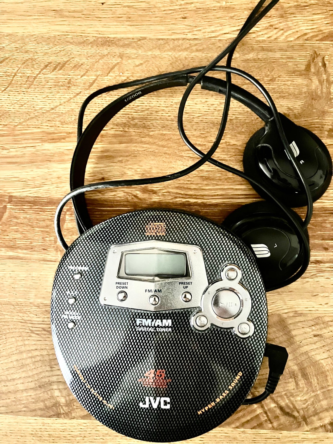 JVC CD Player With Headphones Etsy