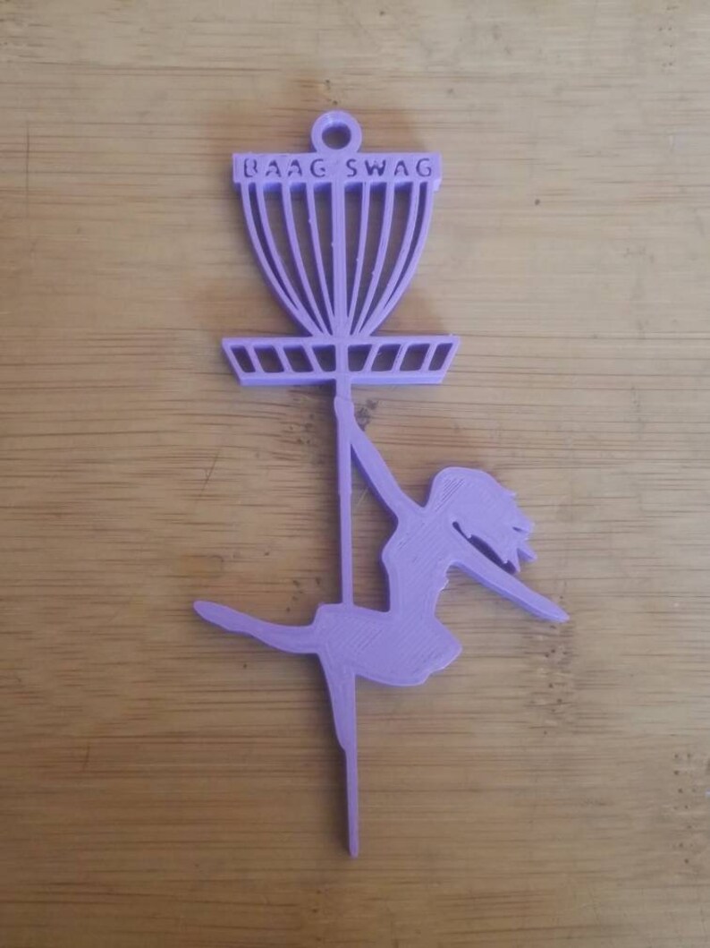 Disc Golf bag zipper pull Keychain 3d printed ecofriendly Etsy