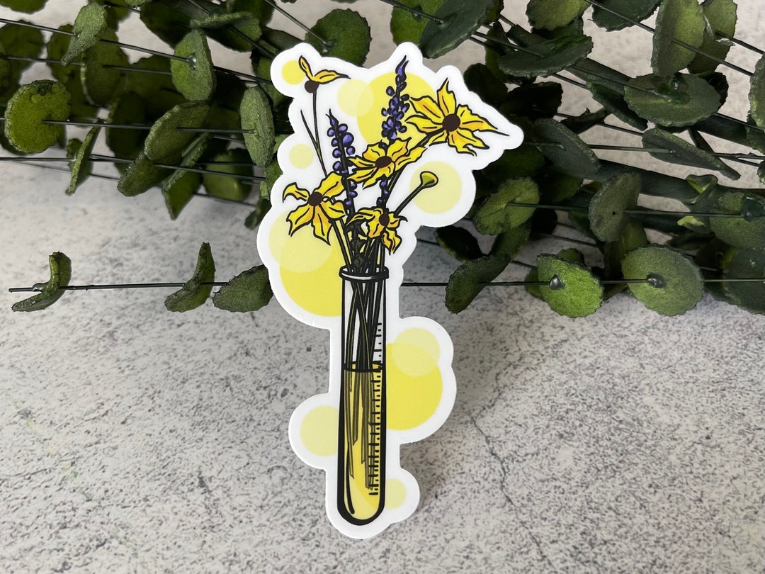 Chemistry Sticker, Science Sticker, Holo Sticker, Test Tube Sticker ...