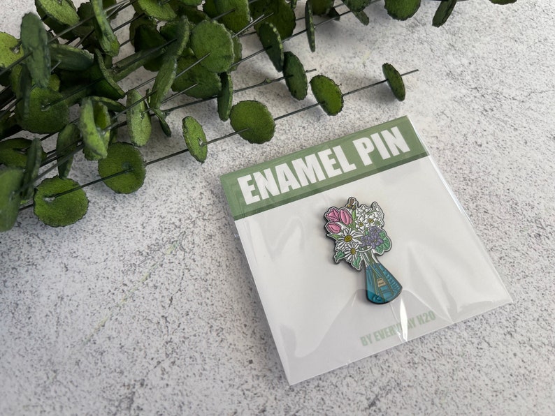 Science Enamel Pin, Chemistry Pin, Floral Enamel Pin, STEM Pin, Backpack Pin, Science Gift, Lab Gift, Women in Science image 8