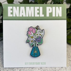 Science Enamel Pin, Chemistry Pin, Floral Enamel Pin, STEM Pin, Backpack Pin, Science Gift, Lab Gift, Women in Science image 7