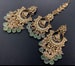 Wedding jewelry, kundan Indian chandbalis, statement bridal tikka, sabyasachi jewelry, kundan earrings, pastel maangtikka, pastel chandbalis 