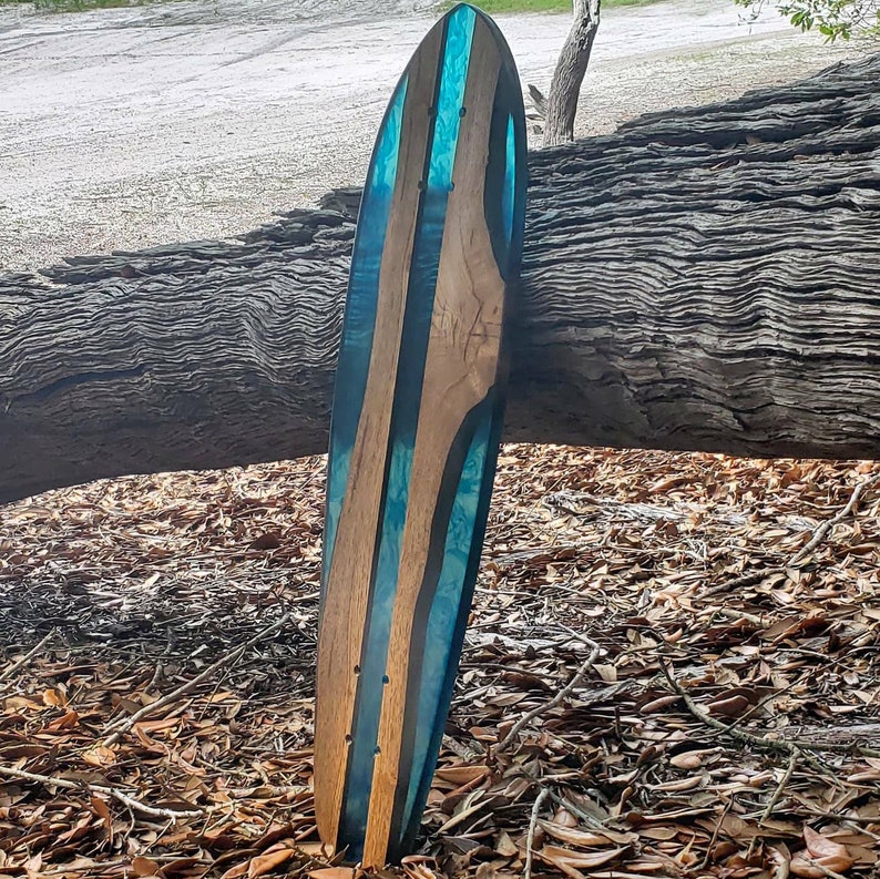 Custom Wood & Resin Cruiser Skateboard Deck Etsy