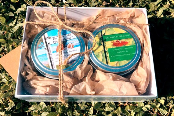 Custom Candle Gift Box, Spring Candle Set, Gift for Her, Coworker Gift, Candle Gift Set, Easy Mothers Day Present, Teacher Gift, End of Year