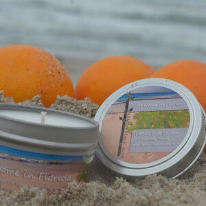 Scented Candle, 5oz Hand Poured Candle, At Home in Florida, Ocean Waves and Orange Groves, Closing Gift, Housewarming Gift, Realtor gift