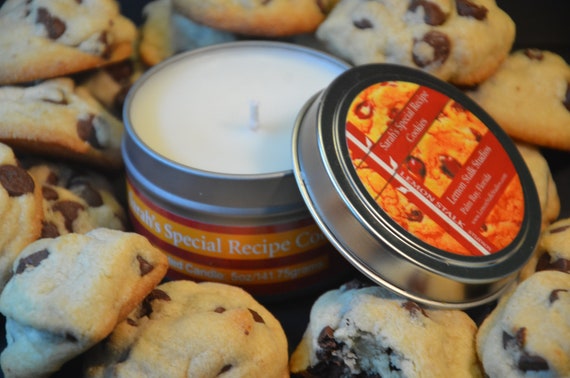 Scented Candle - 5oz Hand Poured Chocolate Chip Cookie Scented Candle, Housewarming Gift, Grandma Gift, Candle for Him, Bakery Scents
