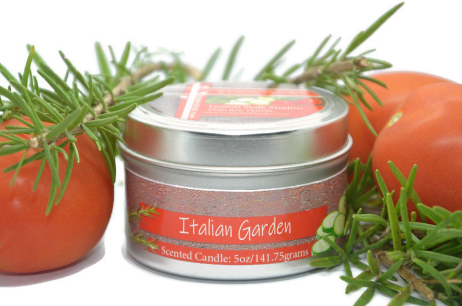 Scented Candle, Italian Garden, 5oz Hand Poured Italian Candle, Fresh