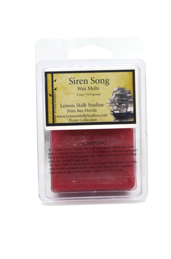 Siren Song Wax Melts Hand Poured by Lemon Stalk Studios, Pirate Theme Scented Wax,  Love Spell Type, Easter Basket Stuffer