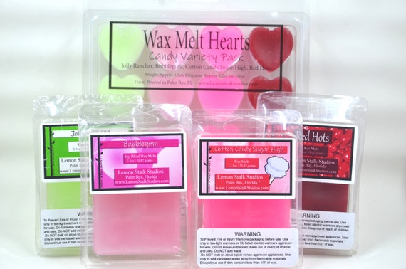 Candy Scented Wax Melts, Jolly Rancher, Red Hots, Bubblegum, Cotton Candy, Stocking Stuffer for Kids, Gift for Teenager, Gifts under 10