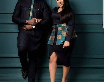 Black African couple matching outfit,African couple clothing,African couple outfit,African couple attire,African matching couple clothing,