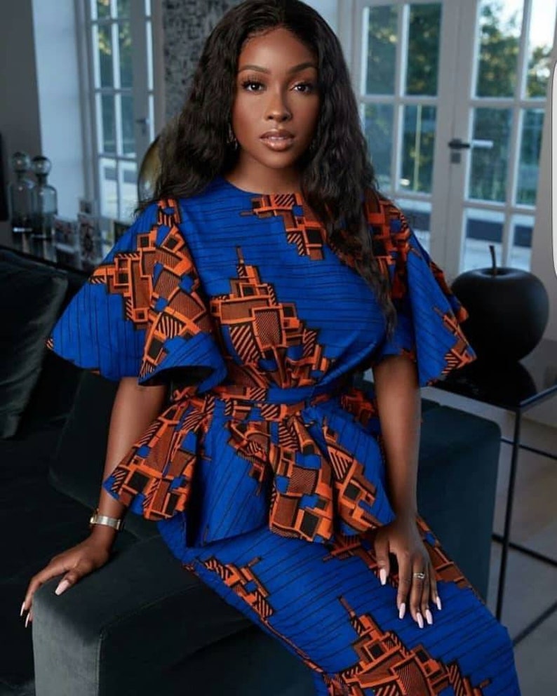African print skirt setafrican women matching setAfrican image 0