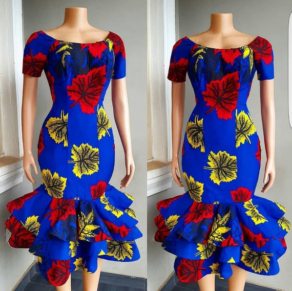 african fit and flare dress