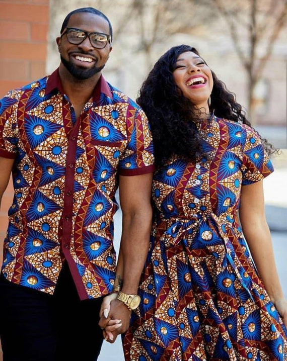couples african print outfits