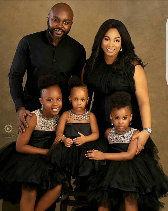 Matching black family clearance outfits