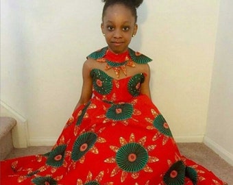 African Girl Maxi Dress,African Girl Ball Gown,African Dresses for Girls,African Girl Dress,African Girl Cloth,African Baby Girl Dress