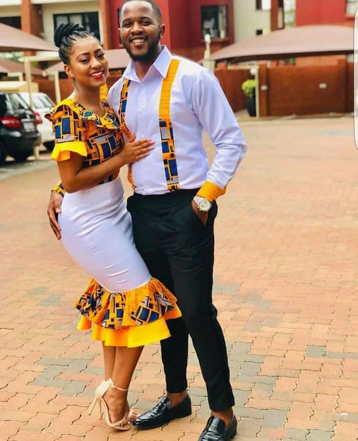 Matching african traditional outfits for couples deals