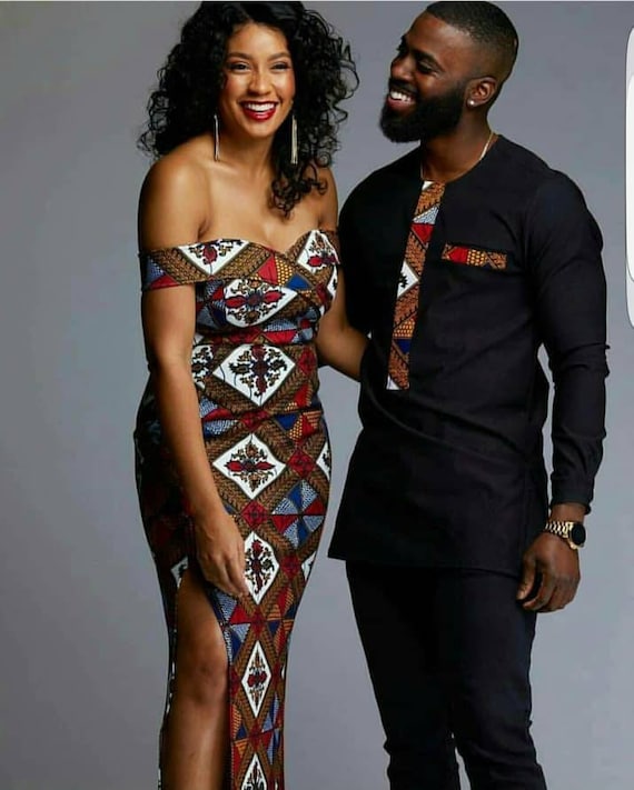 Tenue assortie de couple africain vetements de couple africain tenue de couple africain tenue de couple africain vetements de couple assortis africains Etsy Canada