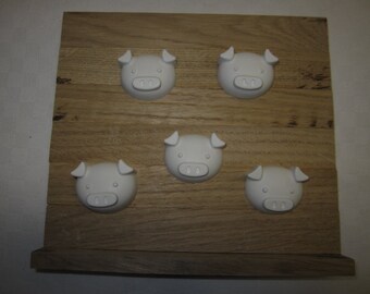 Set of 5, lucky pigs Raysin, lucky charm, handmade