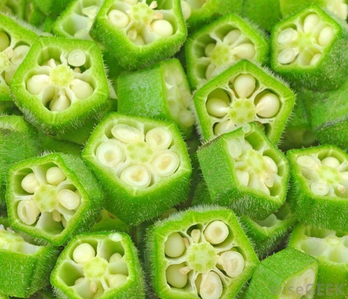 Louisiana Green Velvet Okra Seeds Etsy