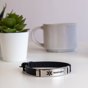 Warfarin alert bracelet hotsell