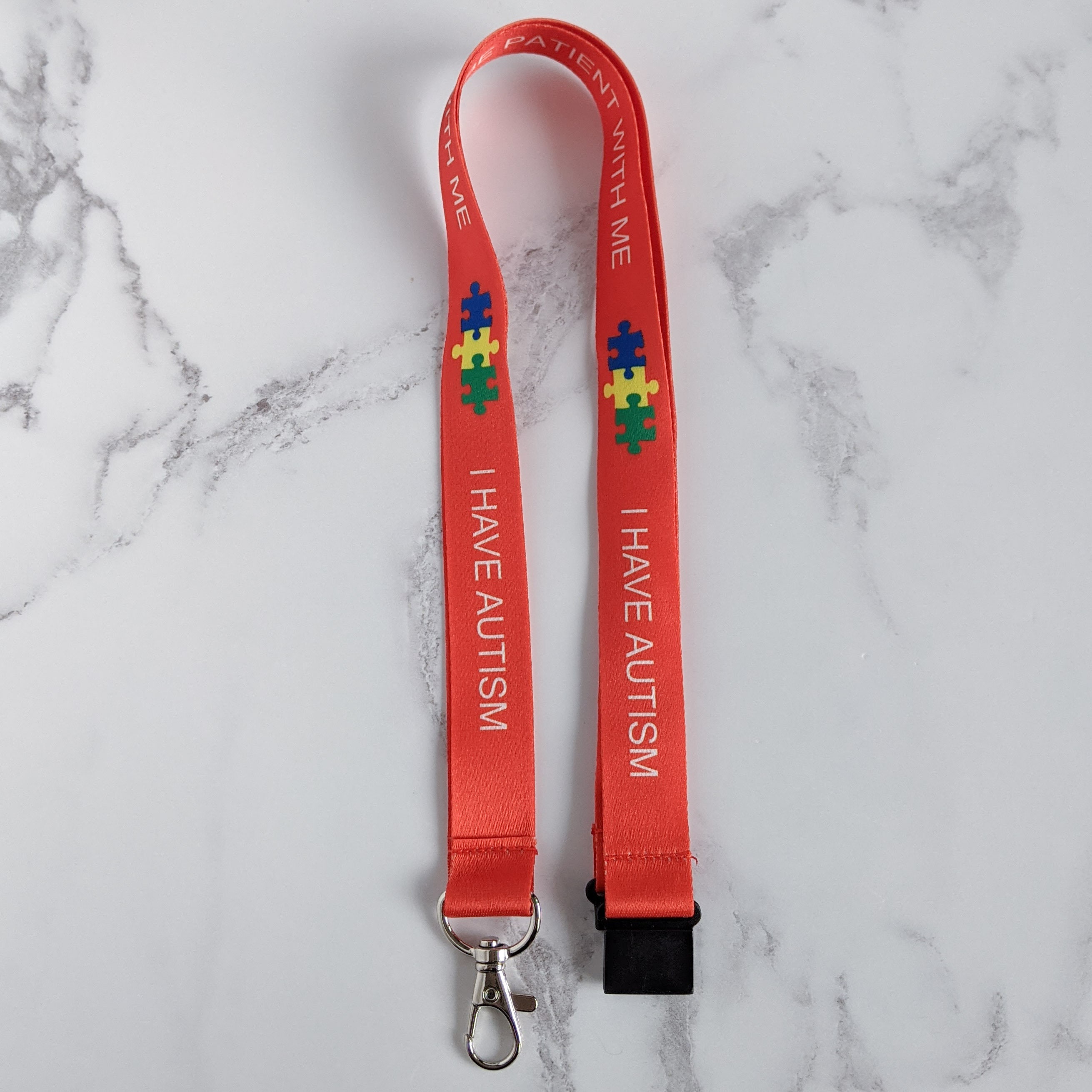 I Have Autism Lanyard Autism Awareness ASD Colourful Etsy UK