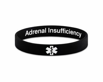 Adrenal Insufficiency Hidden Medical Alert Bracelet (202mm)
