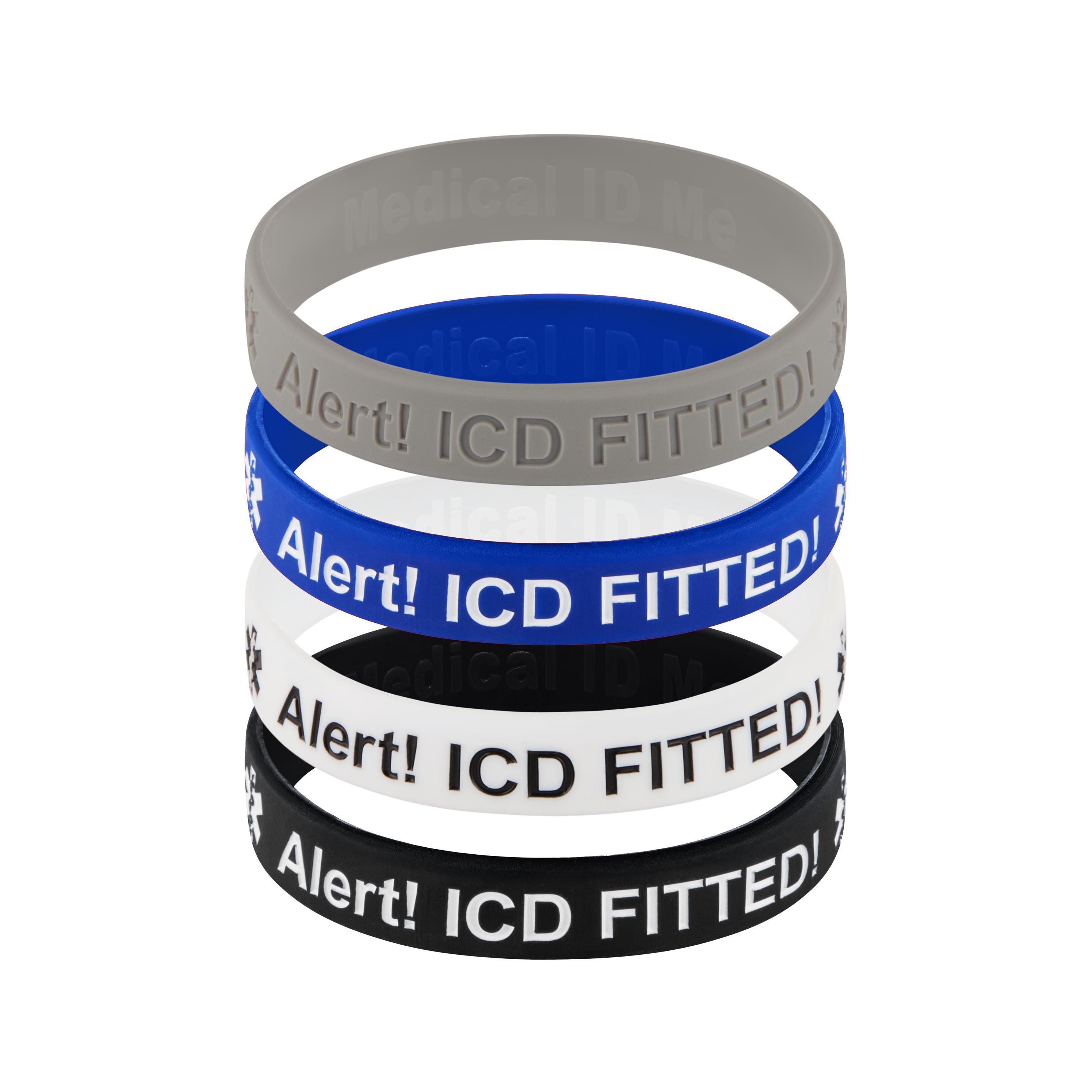 Implanted Defibrillator Pacemaker Identification Bracelet ICD