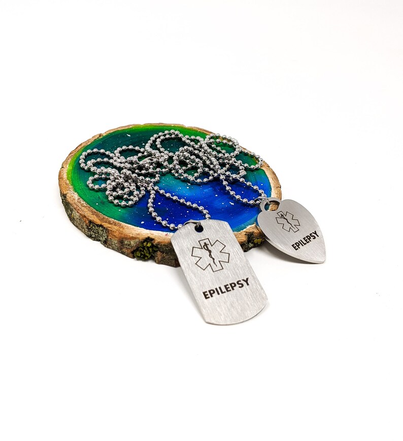 Epilepsy Alert Necklace Epilepsy Awareness Medical Alert Etsy UK