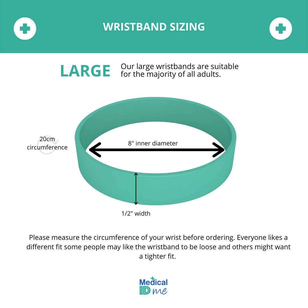 Malignant Hyperthermia Alert Wristband MH Medical Alert Silicone Bracelets Waterproof Hypo allergenic Jewellery Medical ID Etsy