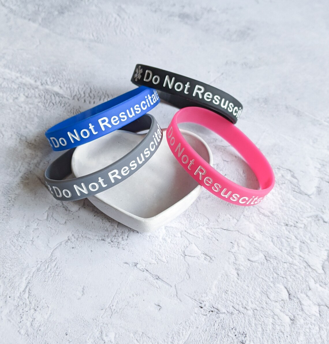 DNR Medical Wristband Do Not Resuscitate Medical Alert Etsy