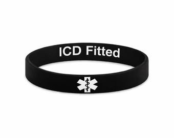ICD Fitted Hidden Medical Alert Bracelet (202mm)
