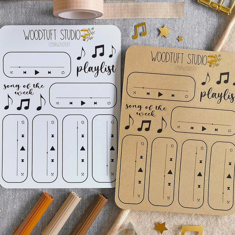 Sorting Bulet Playlist Sticker Set - Etsy