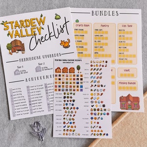 Checklist sticker Stardew Valley