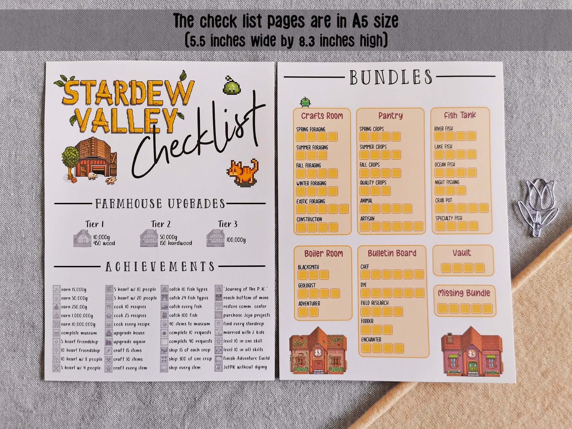 Stardew Valley Museum Checklist: 100% Completion Guaranteed - 128867y