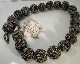 Silver Beaded Beads #274