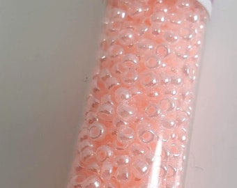 11/0 Baby Pink Ceylon seed Beads # 243