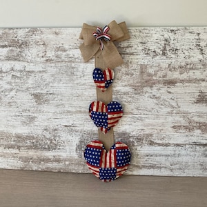 Patriotic door hanger/Fourth of July decor/door decor/Farmhouse/Memorial Day decorations/door hanger/4th of July door decor/Memorial Day