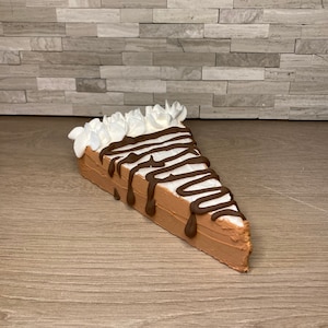 Faux Pumpkin Pie Slice: Fall Tiered Tray Decor, Food Prop