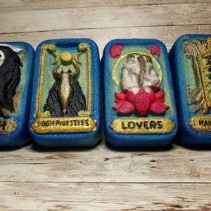 Bomba de baño de cartas del tarot, 1 recuento, lectura de tarot, cartas, temporada espeluznante, set de regalos, efervescencias de baño