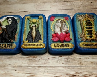 Tarot Card Bath Bomb, 1 count, tarot reading, cards, spooky season, gift set, bath fizzes