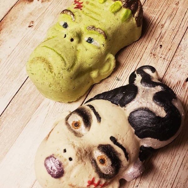 Frankenstein and Bride of Frankenstein Bath Bombs