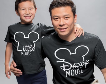 Daddy Mouse Little Mouse Matching Shirts, Daddy and Me Shirts, Daddy Mouse Shirt, Little Mouse Shirt, Matching Family Shirts, Daddy & Son