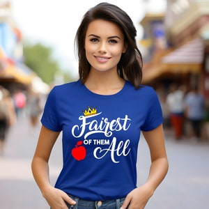 Fairest of Them All Tee Shirt, Florida Trip Shirt, Vacation Shirt, Snow White Tee, Women's Tee, Seven Dwarfs Shirt