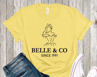 Belle and Company Tee Shirt, Kingdom T-Shirt, Vacation Shirt, Beauty Beast Tee, Women's Tee, Enchanted Rose Shirt, Men's Shirt, Kid's Shirt