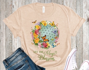 Let the Magic Blossom Tee Shirt, Kingdom Trip T-Shirt, Vacation Shirt, Festival Tee, Women's Tee, Flower Garden, Men's Shirt, Kid's Shirt