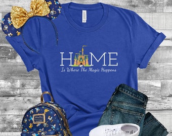 Home Is Where The Magic Happens Castle 50th Shirt, Family Trip Shirt, Matching Vacation Shirt, Park Shirt, Theme Shirt, Unisex Shirt