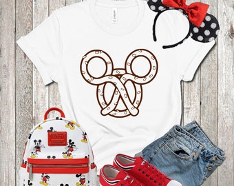 Mickey Pretzel Shape Shirt, Mickey Shirt, Magic Park Shirts, Family Trip Shirt, Matching Vacation Shirt, Theme Parks Shirt, Unisex