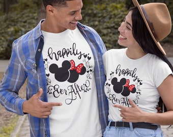 Happily Ever After Shirt, Newlywed Shirt, Honeymoon Shirt, Anniversary Shirt, Shirt for Her, Wedding Shirt, Matching Shirts