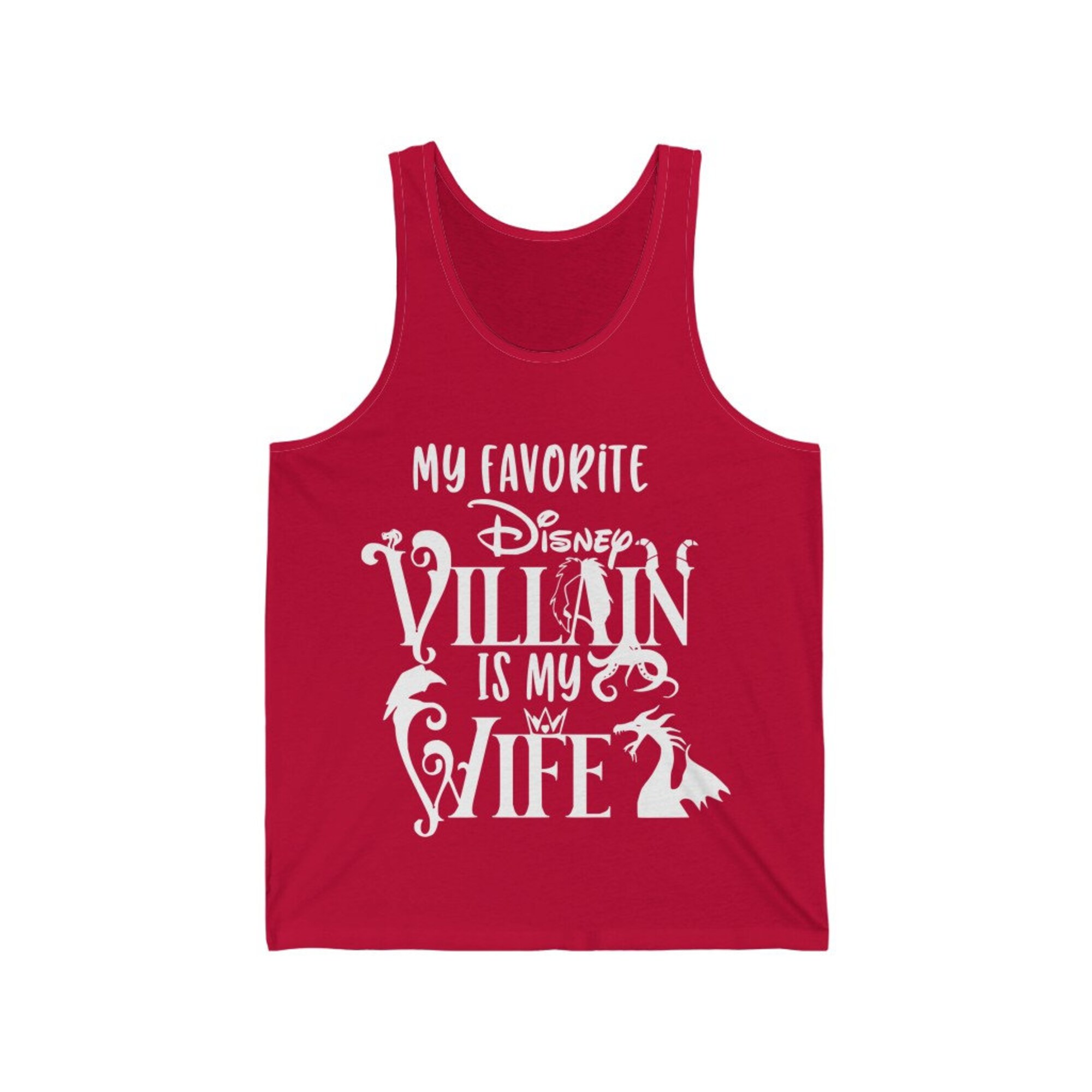 Discover My Wife Is My Favorite Disney Villain Bella Canvas 3480 Unisex Jersey Tank