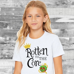 Rotten to the Core Shirt, Princess Shirt, Snow White Shirt, Evil Queen Shirt, Youth Girls Mouse Kingdom Trip, Magic World Vacation Shirt